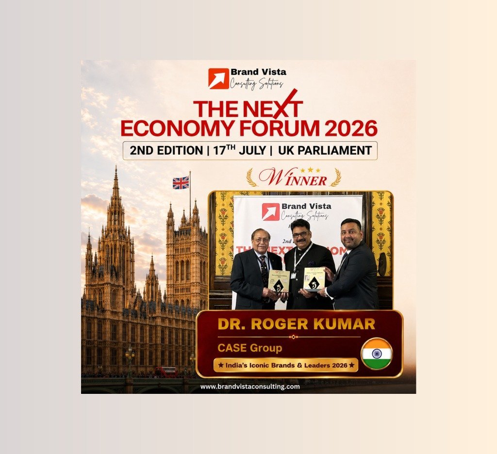 Dr. Roger Kumar Honoured as "India's Iconic Brand & Leader 2026" at The Next Economy Forum 2026
